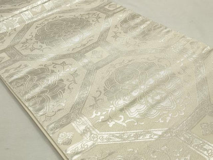 平和屋着物◎両面　六通柄袋帯　唐織　王朝賛歌　金糸　正絹　逸品　DABK8547cm