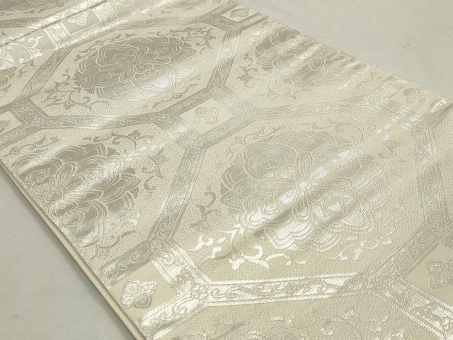 平和屋着物◎両面　六通柄袋帯　唐織　王朝賛歌　金糸　正絹　逸品　DABK8547cm