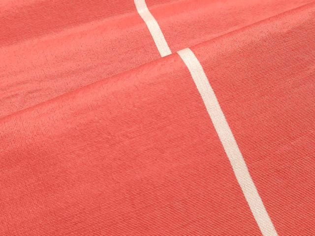 平和屋着物◎本場筑前博多織　両面　半幅帯　献上　正絹　逸品　DABK8621cm