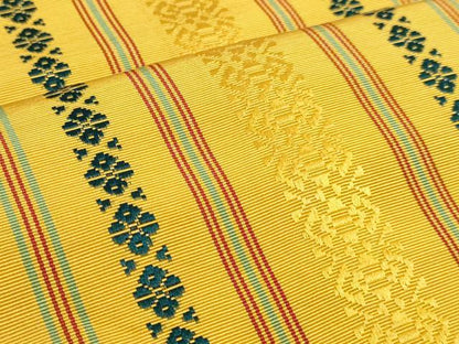 平和屋着物◎本場筑前博多織　半幅帯　一重帯　献上　正絹　逸品　DABK8625cm