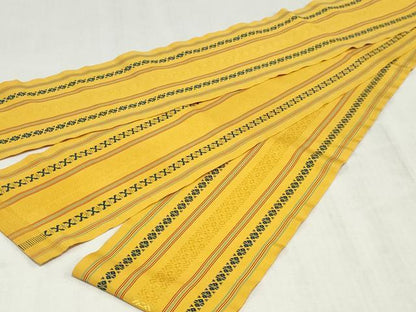 平和屋着物◎本場筑前博多織　半幅帯　一重帯　献上　正絹　逸品　DABK8625cm