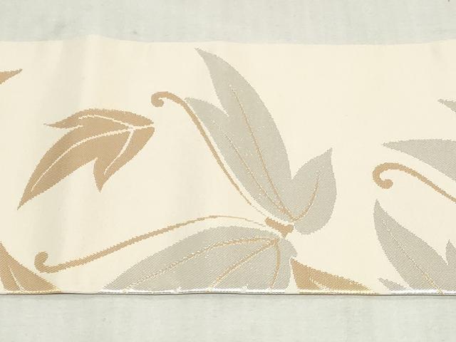 平和屋着物◎つけ帯　舞蝶文　金銀糸　三越扱い　正絹　逸品　DABK8634cm
