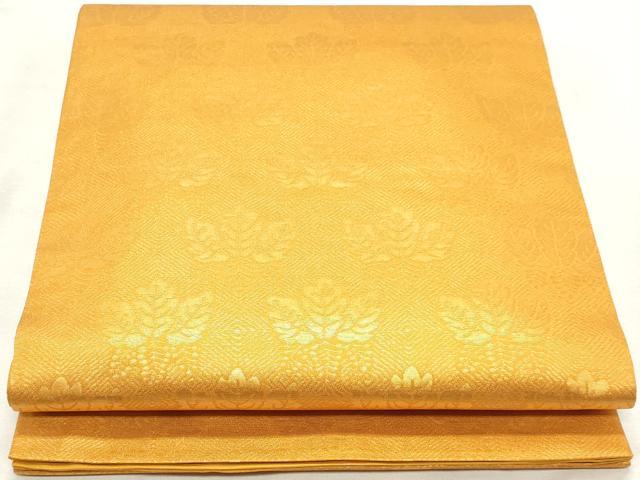 平和屋着物◎織物一筋名門　織悦　全通柄袋帯　桐　金糸　正絹　逸品　DABK8674cm