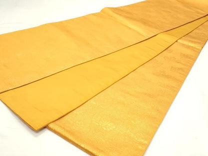 平和屋着物◎織物一筋名門　織悦　全通柄袋帯　桐　金糸　正絹　逸品　DABK8674cm