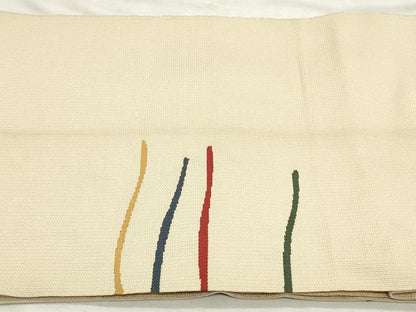 平和屋着物◎八寸名古屋帯　抽象文様　正絹　逸品　DABK8709cm