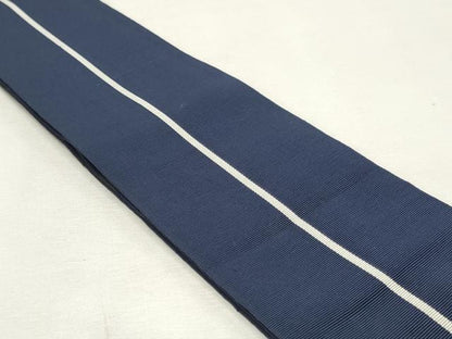平和屋着物◎男性　本場筑前博多織　角帯　献上　正絹　逸品　DABK8725cm