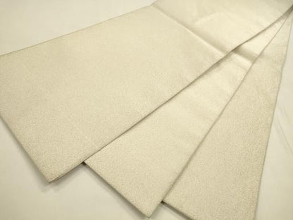 平和屋着物◎綴れ　全通柄袋帯　霞文　銀糸　正絹　逸品　DABK8746cm