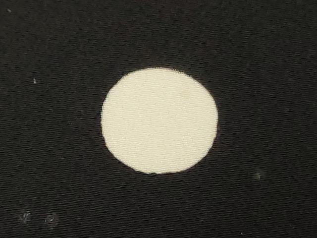 平和屋着物▼黒紋付　黒生地　反物　着尺　泥染　西武扱い　逸品　未使用　DABK9071zy