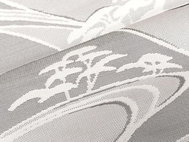 平和屋着物▼西陣　木原織物謹製　名古屋帯　帯反物　遠山樹林文　証紙付き　逸品　未使用　DABK9093zy
