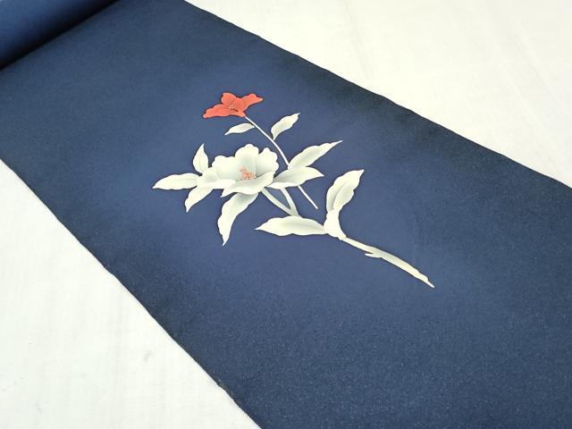 平和屋着物▼付下げ　反物　着尺　草花文　暈し染め　逸品　未使用　DABK9156zy