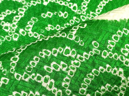 平和屋着物▼付下げ　反物　着尺　総絞り　エ霞青海波文　逸品　未使用　DABK9166zy