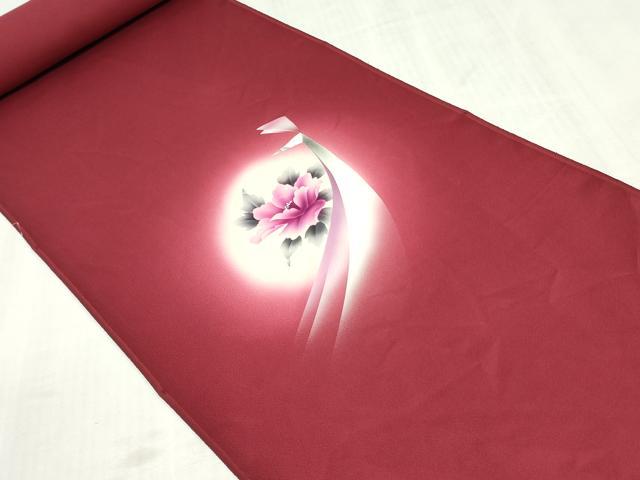 平和屋着物▼付下げ　反物　着尺　花鳥文　暈し染め　逸品　未使用　DABK9256zy