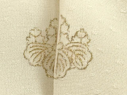 平和屋着物●付下げ　反物　着尺　竹屋町刺繍　葡萄蔦の葉文　金彩　逸品　未使用　DABK9326zy