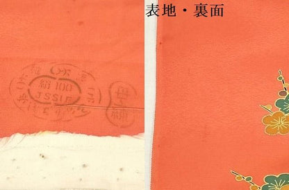 平和屋着物▼付下げ　反物　着尺　刺繍　花車文　金彩　逸品　未使用　DABK9327zy