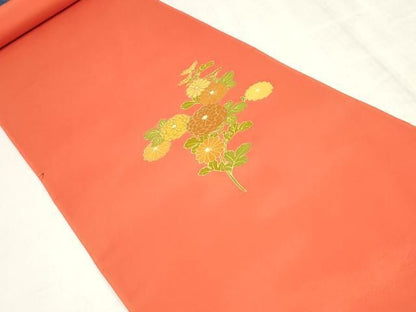 平和屋着物▼付下げ　反物　着尺　刺繍　花車文　金彩　逸品　未使用　DABK9327zy