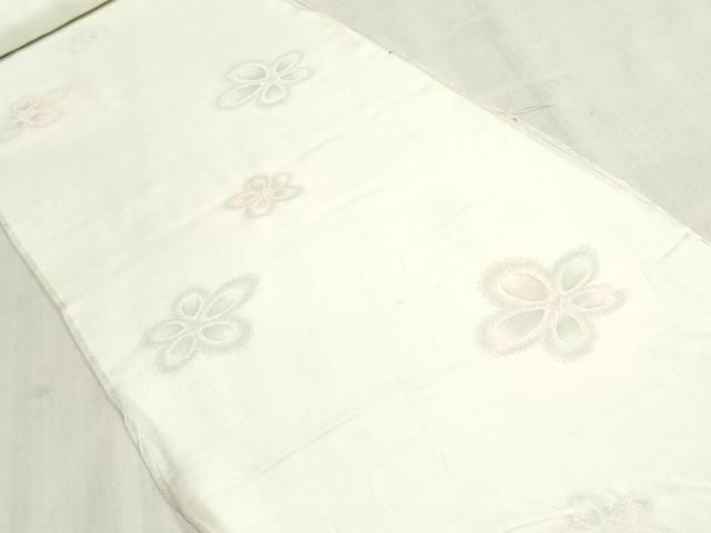 平和屋着物▼長襦袢　反物　着尺　舞花文　暈し染め　逸品　未使用　DABK9366zy