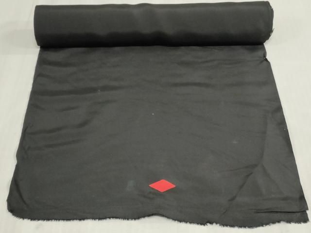 平和屋着物▼黒紋付　黒生地　反物　着尺　逸品　未使用　DABK9373zy