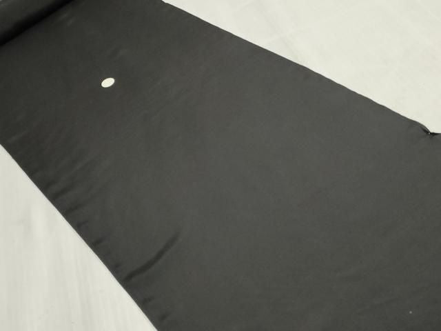 平和屋着物▼黒紋付　黒生地　反物　着尺　逸品　未使用　DABK9373zy