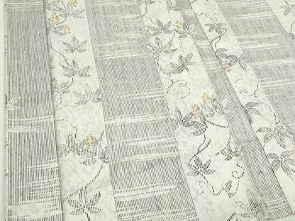 平和屋着物▽長羽織　スリーシーズン　春夏秋　塵除け　枝花文　正絹　逸品　DABK9632cd