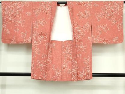 平和屋着物■羽織　舞花文　正絹　逸品　未使用　DABK9677cd