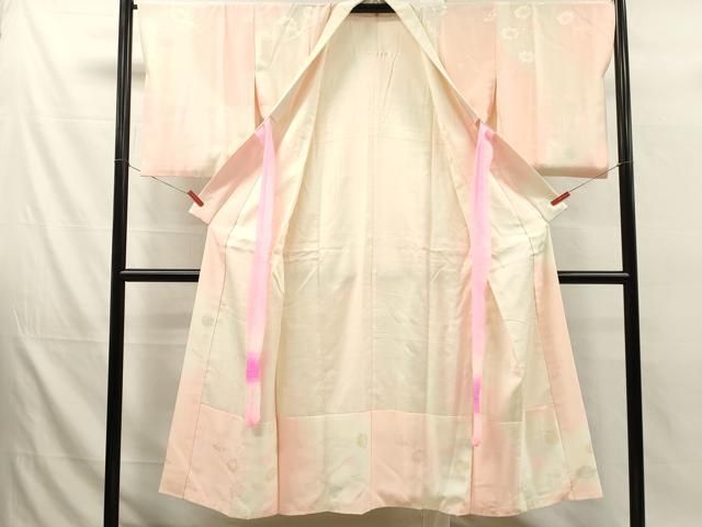 平和屋着物■長襦袢　袷　舞花　暈し染め　正絹　逸品　DABK9767cd