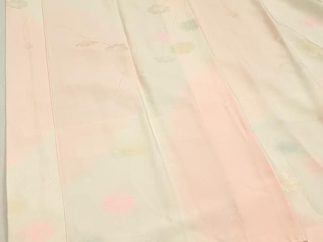 平和屋着物■長襦袢　袷　舞花　暈し染め　正絹　逸品　DABK9767cd