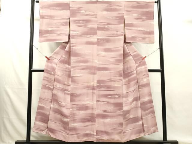 平和屋着物■上質な小紋　地紋起こし　雲取文　暈し染め　正絹　逸品　DABK9769cd