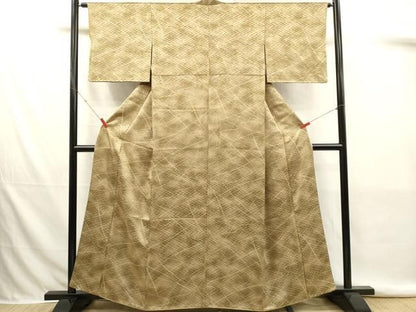 平和屋着物■上質な小紋　流水文　暈し染め　正絹　逸品　DABK9781cd
