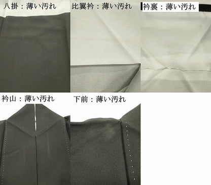 平和屋着物■豪華黒留袖　駒刺繍　飛鶴松文　金銀彩　正絹　逸品　DABK9798cd