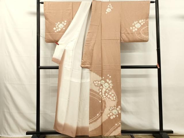 平和屋着物■訪問着　絞り　辻が花　正絹　逸品　DABK9807cd
