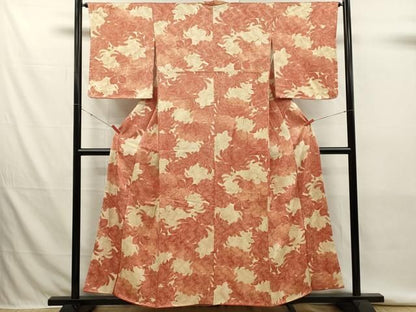 平和屋着物■上質な小紋　乱菊　金彩　正絹　逸品　DABK9808cd