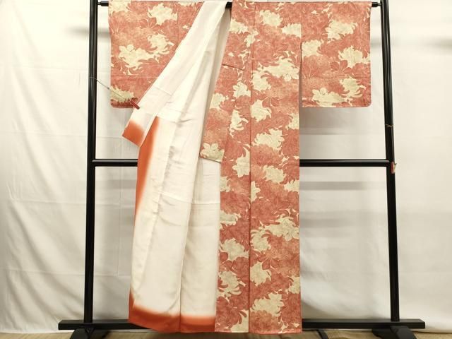平和屋着物■上質な小紋　乱菊　金彩　正絹　逸品　DABK9808cd