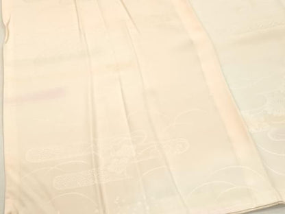 平和屋着物■長襦袢　無双仕立て　エ霞花文　暈し染め　正絹　逸品　DABK9814cd