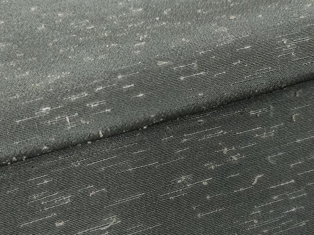 平和屋着物▽男性　長羽織　スリーシーズン　春夏秋　髭紬　黒橡色　正絹　逸品　DABK9846cd