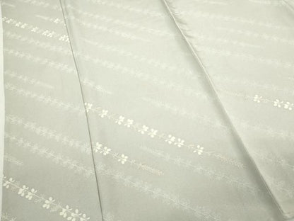 平和屋着物▽上質な小紋　単衣　枝花文　正絹　逸品　DABK9947cd