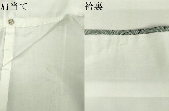 平和屋着物▽江戸小紋　単衣　鮫小紋　笹文　正絹　逸品　DABK9964cd
