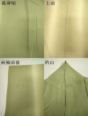 平和屋着物▽上質な小紋　単衣　間道　暈し染め　正絹　逸品　DABK9969cd