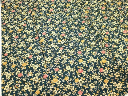 平和屋着物▽小紋　単衣　草花文　洗える着物　DABK9977cd
