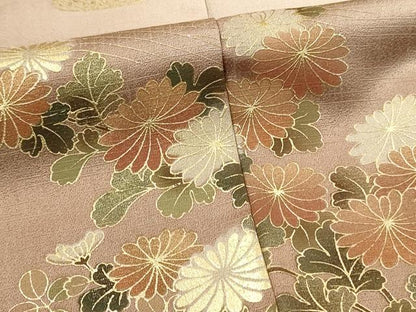 平和屋着物■豪華色留袖　駒刺繍　渡橋花松文　暈し染め　金彩　正絹　逸品　DABL0008qp