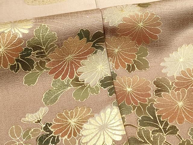 平和屋着物■豪華色留袖　駒刺繍　渡橋花松文　暈し染め　金彩　正絹　逸品　DABL0008qp