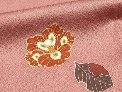 平和屋着物■訪問着　駒刺繍　枝花文　金彩　正絹　逸品　DABL0010qp