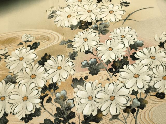 平和屋着物■豪華黒留袖　作家物　刺繍　鴛鴦流水花文　暈し染め　金彩　正絹　逸品　DABL0016qp