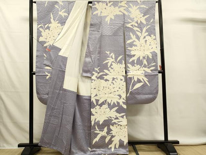 平和屋着物■豪華振袖　刺繍　枝花文　金彩　正絹　逸品　DABL0023qp