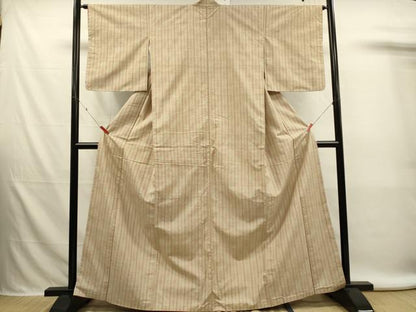 平和屋着物■上質な紬　間道　正絹　逸品　DABL0070qp