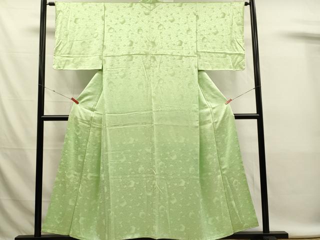 平和屋着物■上質な色無地　舞花地紋　夏虫色　やまと誂製　正絹　逸品　未使用　DABL0074qp