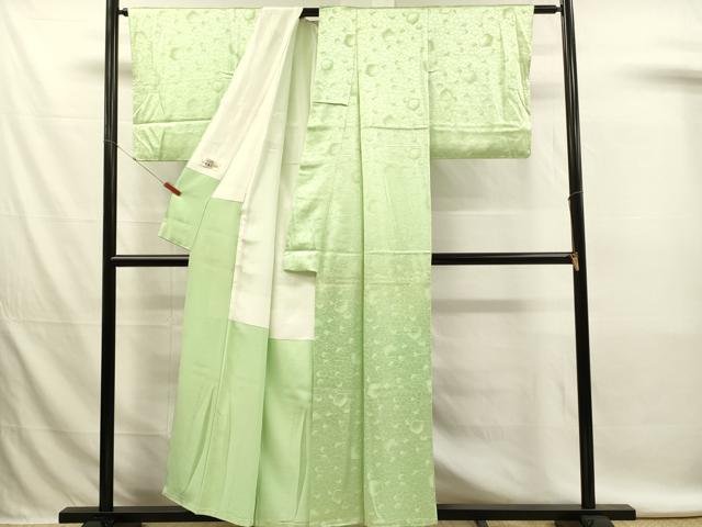 平和屋着物■上質な色無地　舞花地紋　夏虫色　やまと誂製　正絹　逸品　未使用　DABL0074qp