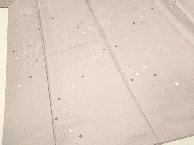 平和屋着物■上質な小紋　亀甲花文　正絹　逸品　DABL0077qp