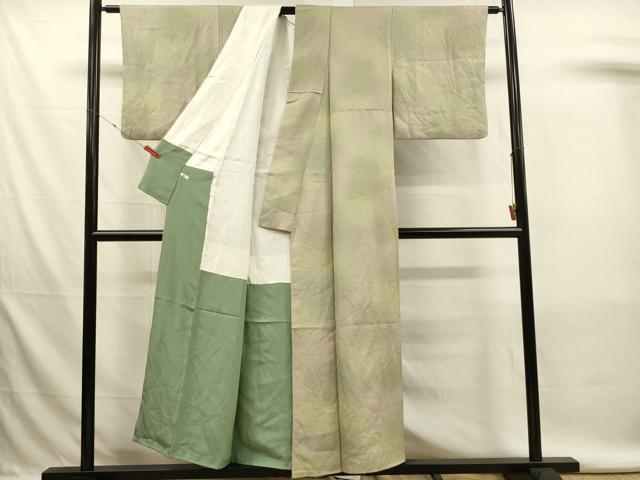 平和屋着物■上質な小紋　作家物　霞文　暈し染め　正絹　逸品　DABL0082qp