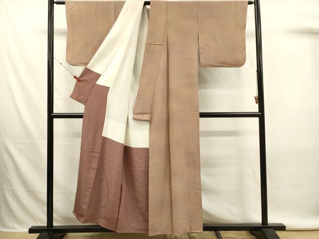 平和屋着物■上質な小紋　作家物　霞文　暈し染め　正絹　逸品　DABL0094qp