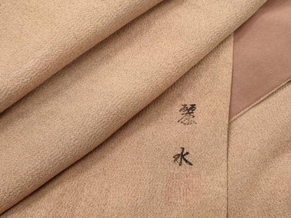 平和屋着物■上質な小紋　作家物　霞文　暈し染め　正絹　逸品　DABL0094qp